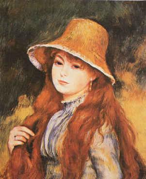 Pierre Renoir Girl and Golden Hat Germany oil painting art